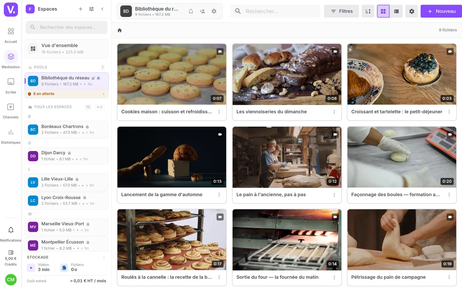 La Bibliothèque du réseau, neuf vidéos validées visibles par toutes les boutiques