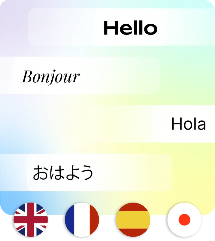 A video subtitled in several languages in the Videas player