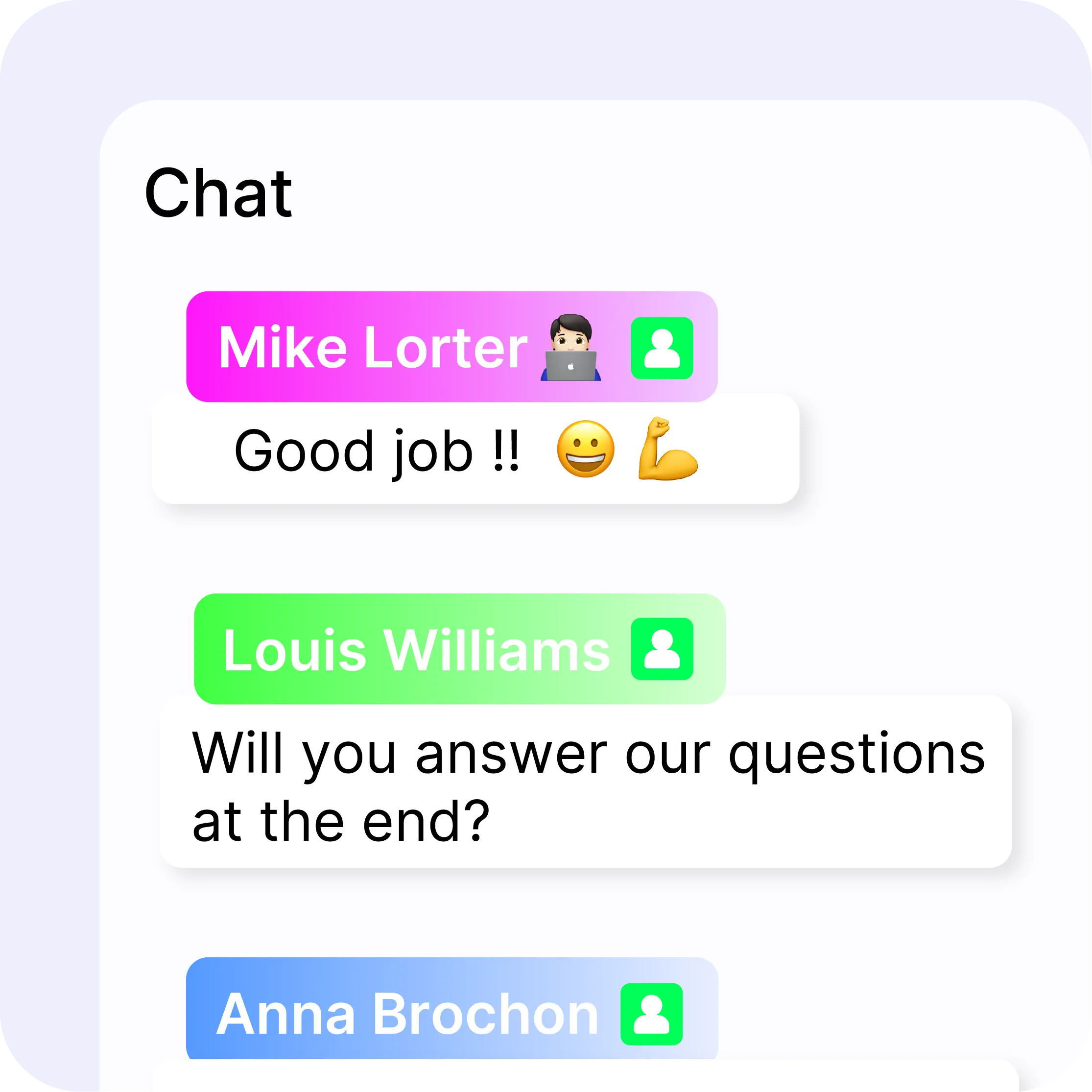 Videas interface showing a live stream's RTMPS setup and the real-time viewer chat
