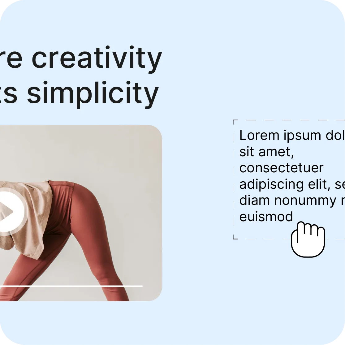 The public page of a content: thumbnail, title, description and presentation blocks