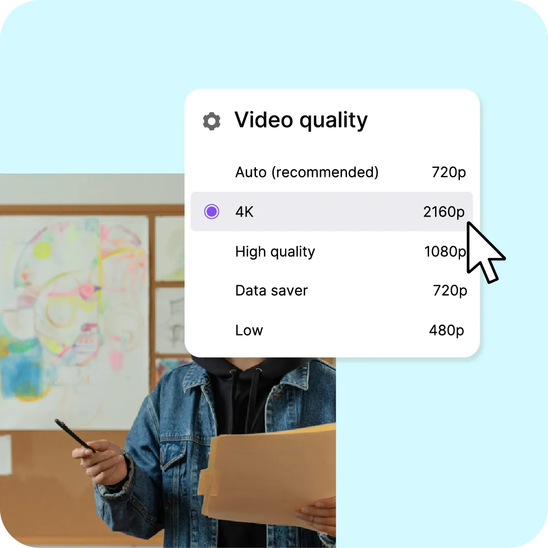 Tableau de bord d'encodage HLS multi-qualité Videas montrant les profils de débit adaptatif