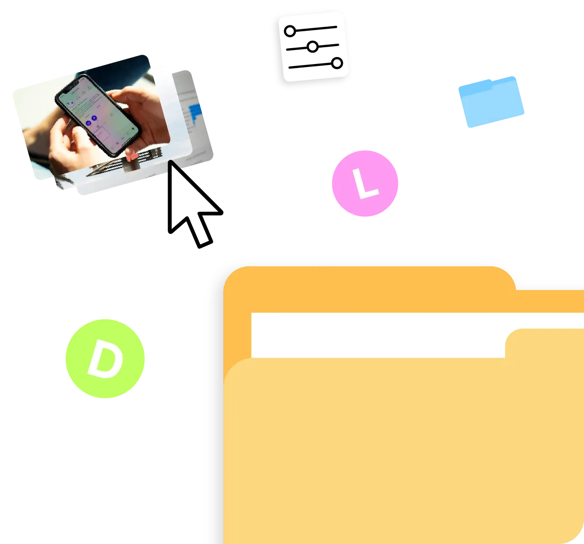 Several separate workspaces inside one platform.