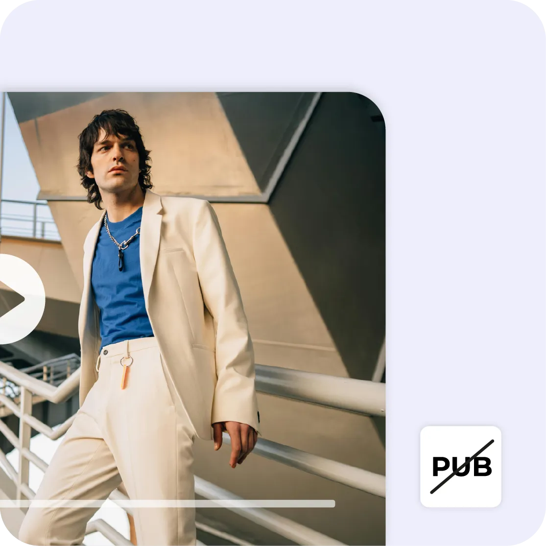Ad-free video player showing professional content without pre-roll ads