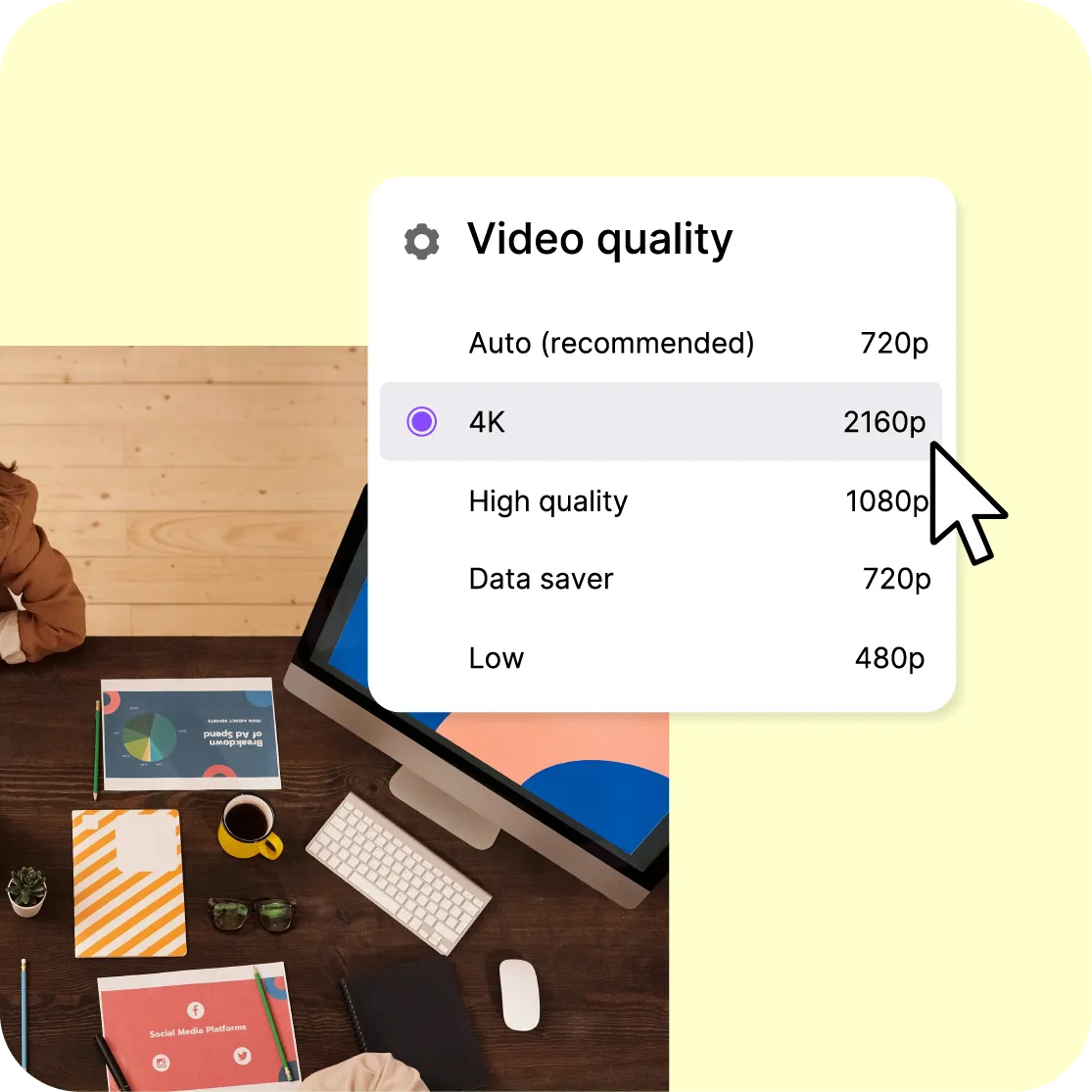 Métriques de performance du lecteur Videas montrant le démarrage rapide et la qualité de streaming adaptatif