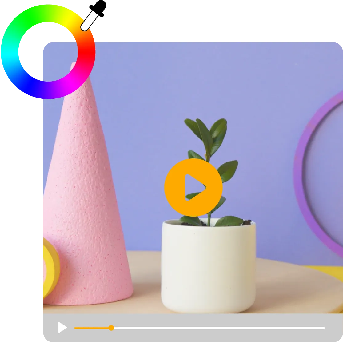 Customizable Videas player with custom logo and brand colors