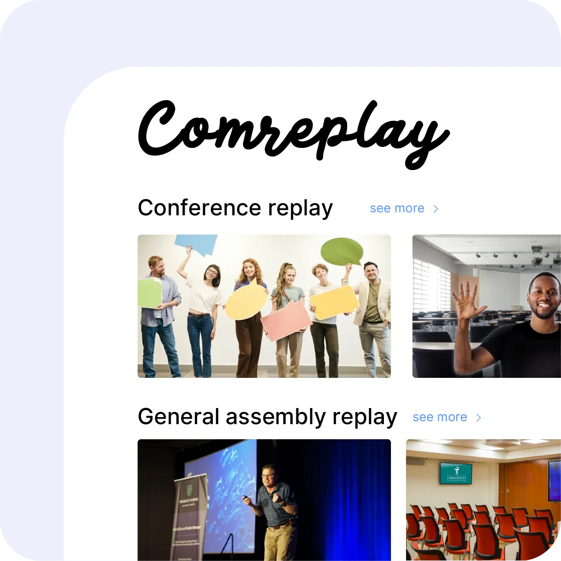 Branded video portal with themed channels on the Videas platform