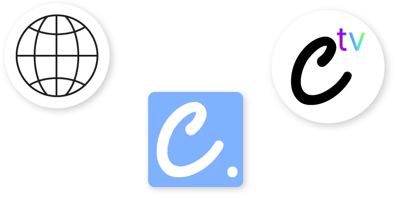 Multi-platform sharing pictogram