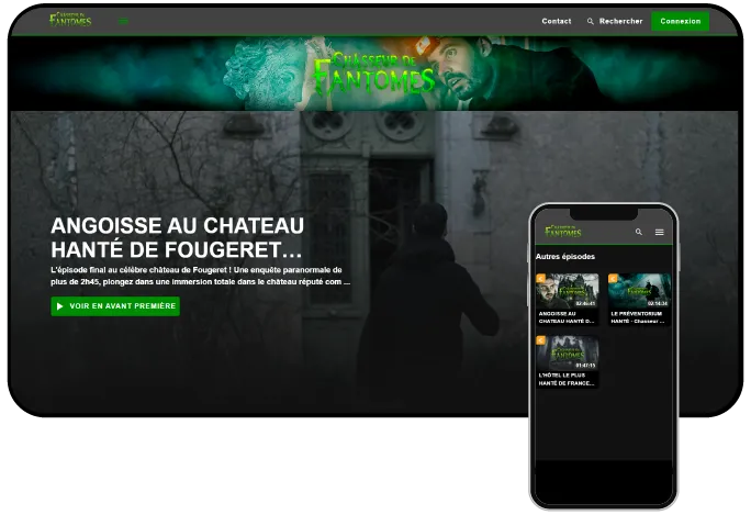 plateforme VOD de Jordan Perrigaud
