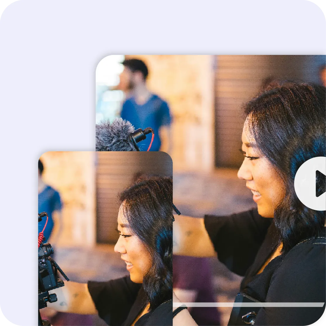 Two regional video libraries with distinct visual identities