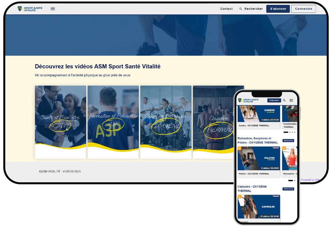 plateforme VOD de ASM Vitalité