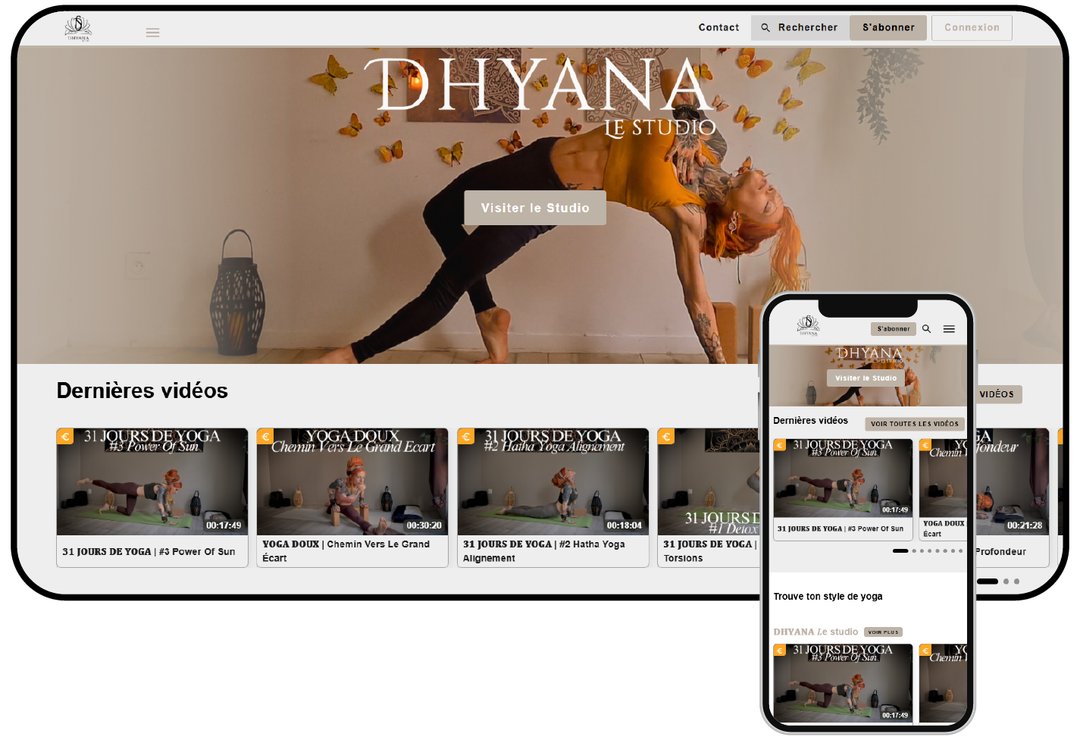 plateforme VOD de Yoga Dhyana