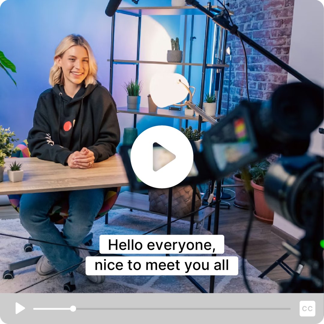 Exemple de vidéo avec sous-titres automatiques dans le player Videas