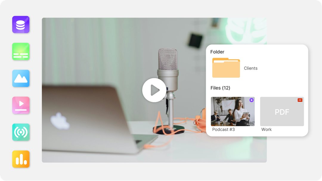 Interface de la plateforme d'hébergement vidéo Videas avec un player conforme au RGPD