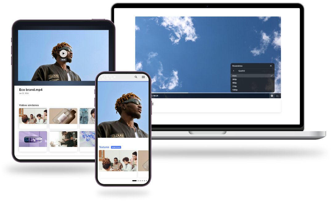 Illustration compatibilité vidéo multi-plateforme responsive