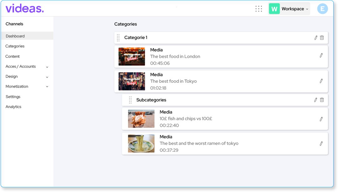 Module de gestion du site VOD
