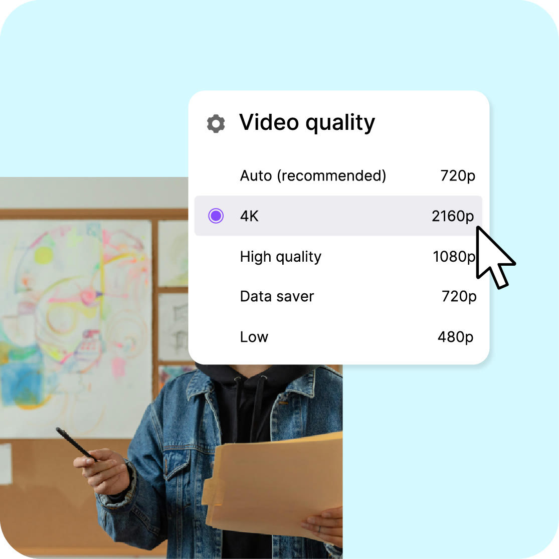 Tableau de bord d'encodage HLS multi-qualité Videas montrant les profils de débit adaptatif